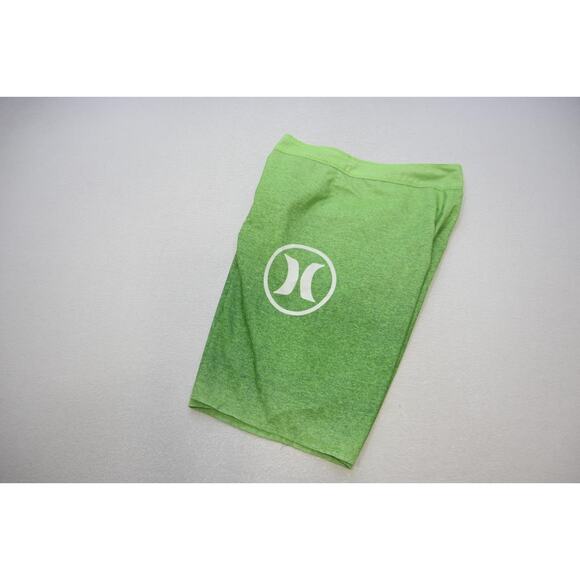 Hurley Graphic Board Shorts Green Athletic Water Swim Surf Mens 34 - Picture 1 of 6